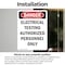 Signmission Portrait Electrical Testing Authorized Only Danger Sign, Vinyl Decal, 3.5in W x 5in L, 2PK OS-2PACK-DS-D-35-V-1786 - alternate 2